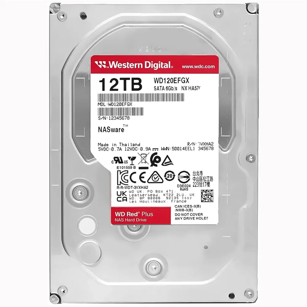 Western Digital HD 12TB NAS 3.5" SATA3 7200RPM